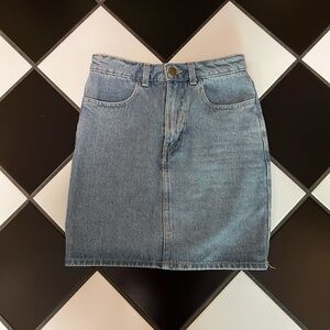American Apparel Denim Pencil Skirt
